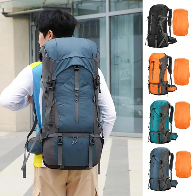 Hiking Ergonomic Breathable Foldable Backpack 70L