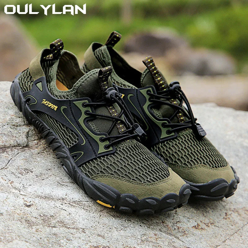Men Water Hiking Shoes Mesh Outdoor Breathable Sneakers Male Sneakers Climbing Shoes Quick-dry Water Shoes