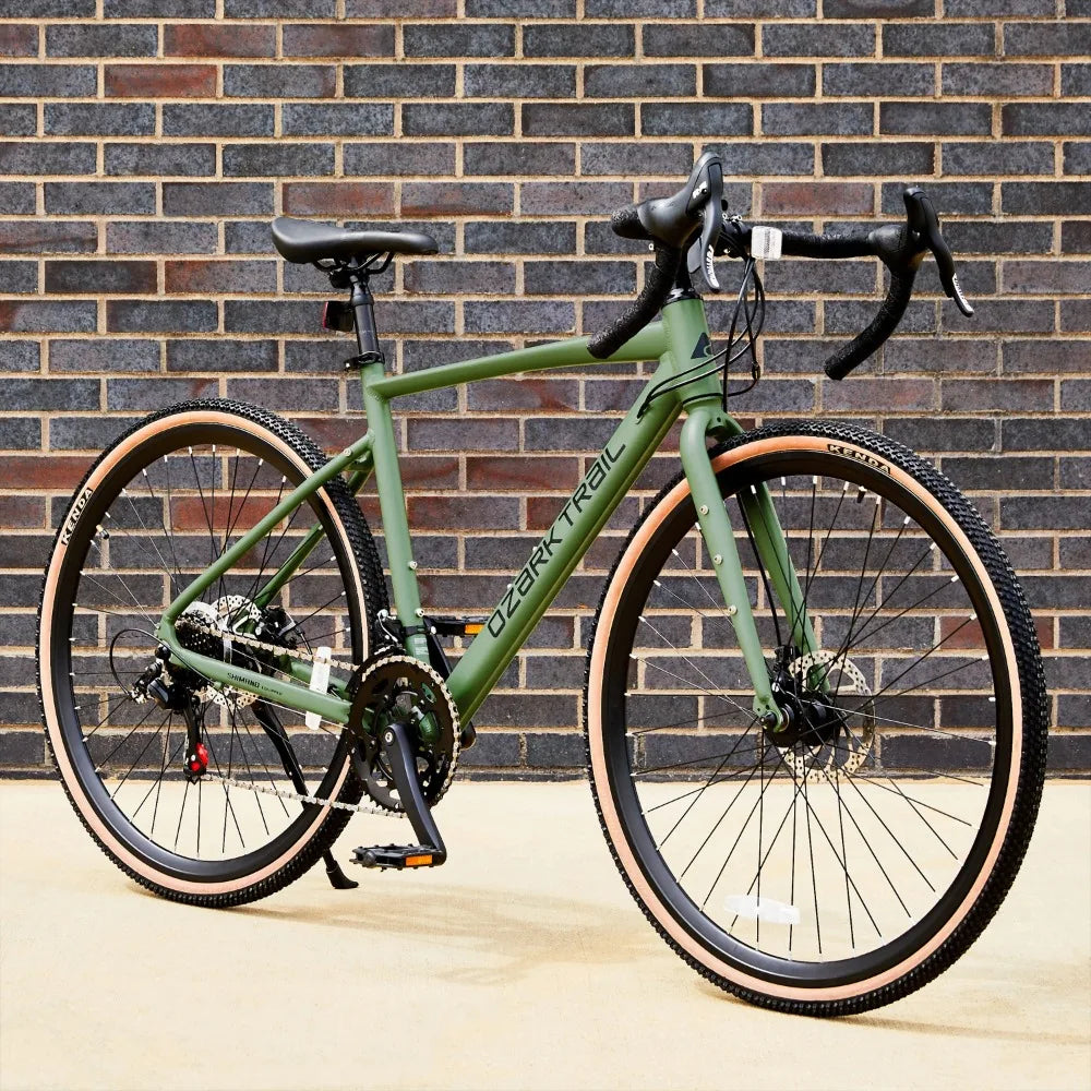 2024 New 700C G.1 Explorer Gravel Bike, Green, Adult