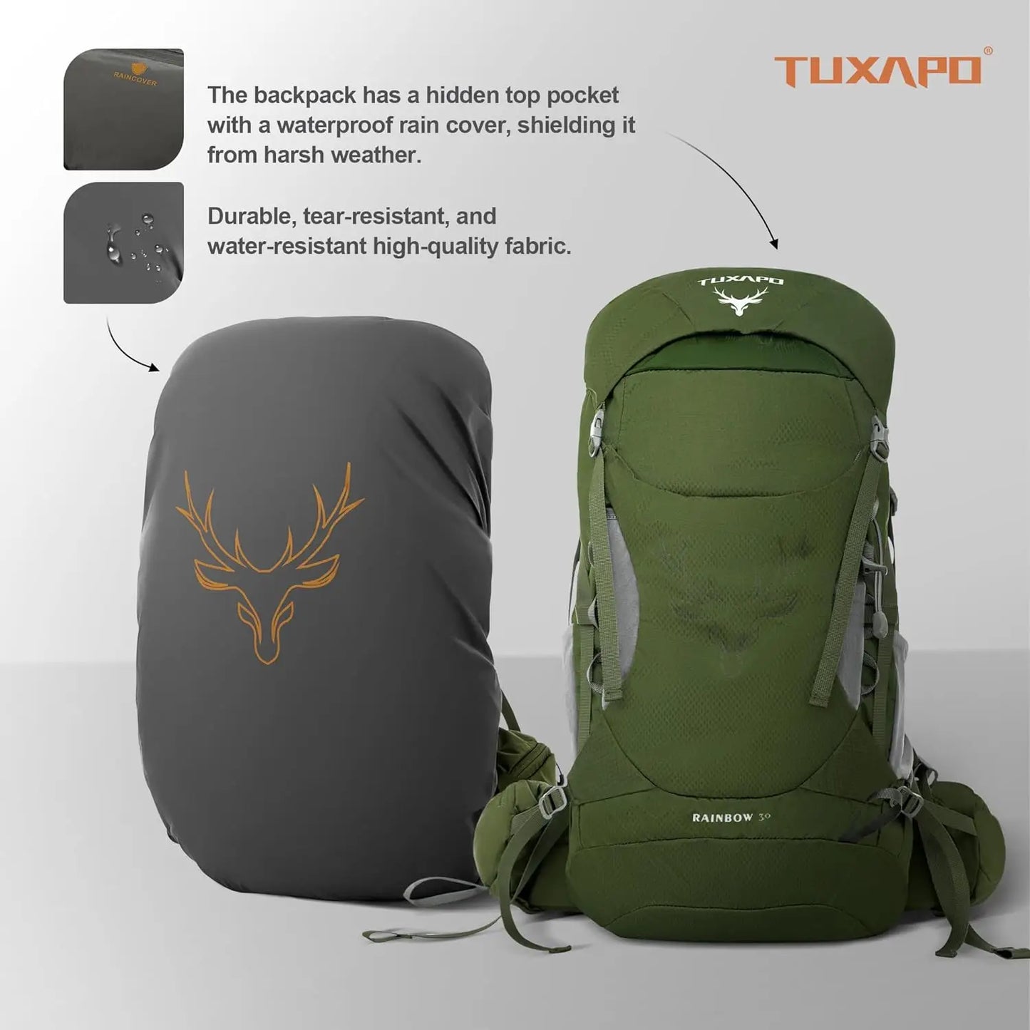 30L Internal Frame Hiking Backpack