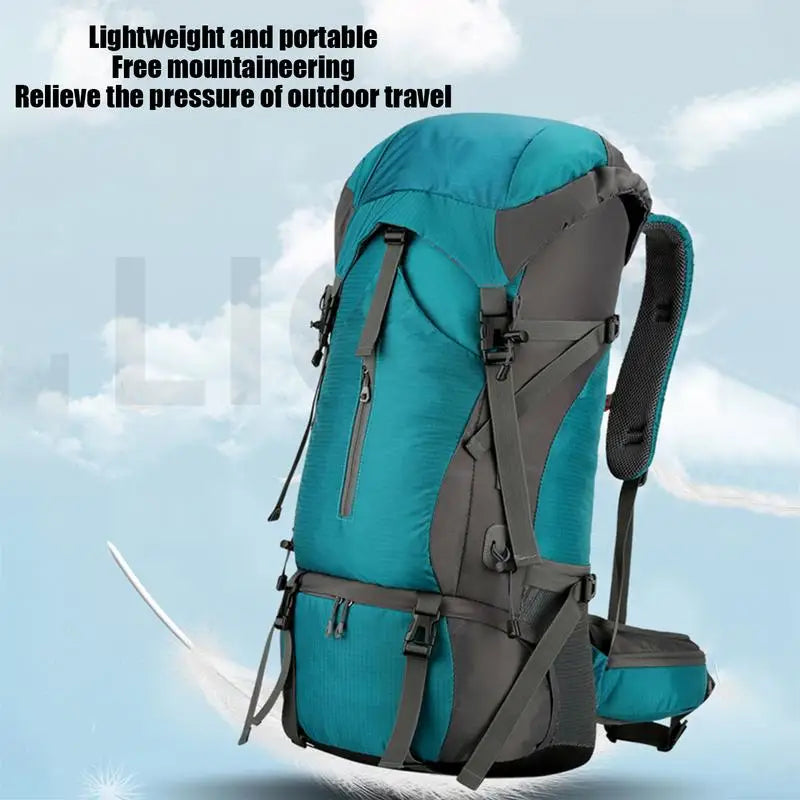 Hiking Ergonomic Breathable Foldable Backpack 70L