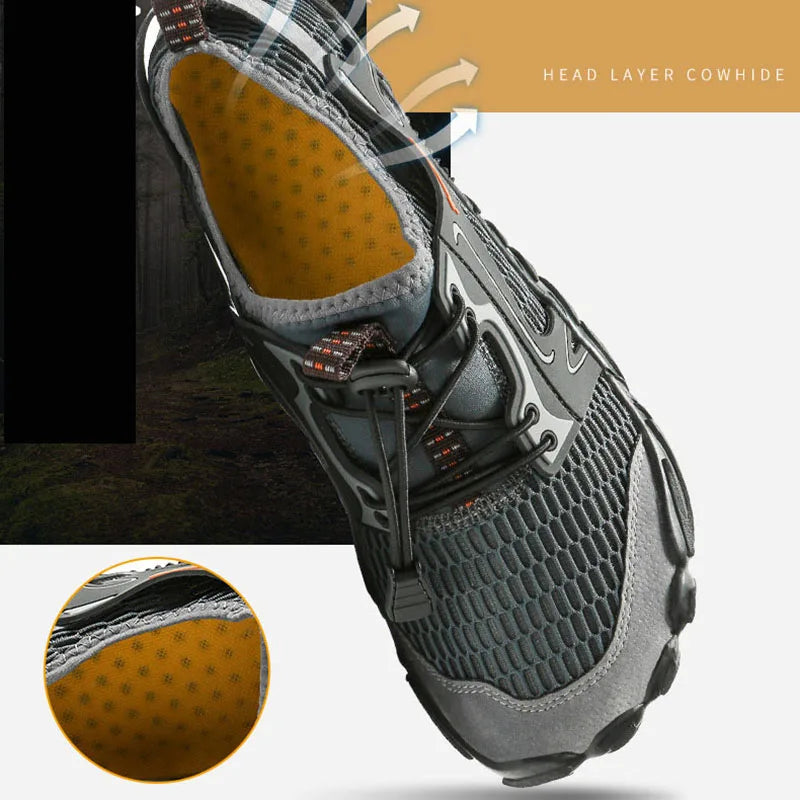 Men Water Hiking Shoes Mesh Outdoor Breathable Sneakers Male Sneakers Climbing Shoes Quick-dry Water Shoes