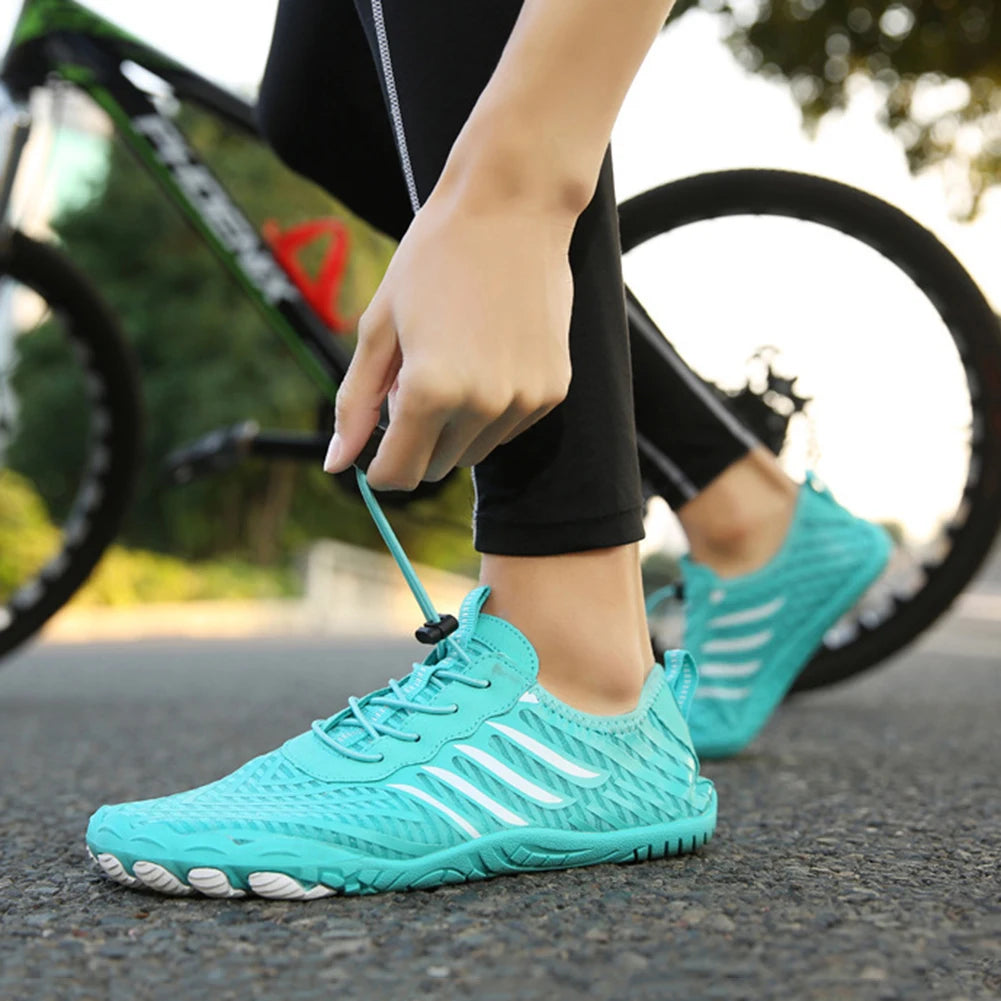 Adult Water Barefoot Shoes Quick-drying Hiking Sneakers (Blue 35)