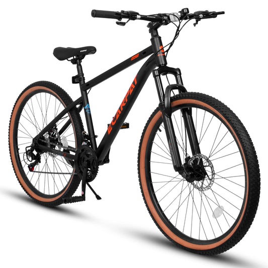 Mountain Bike 27.5 Inch Wheel, 21-Speed 17.5" Steel Frame, Mens Womens