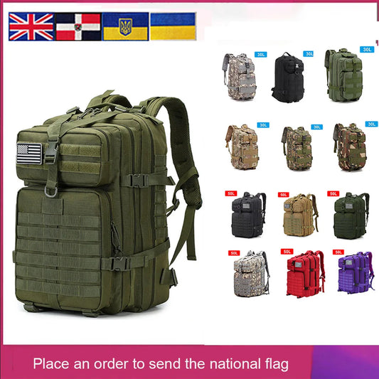 30L 50L Military Men Travel Backpack