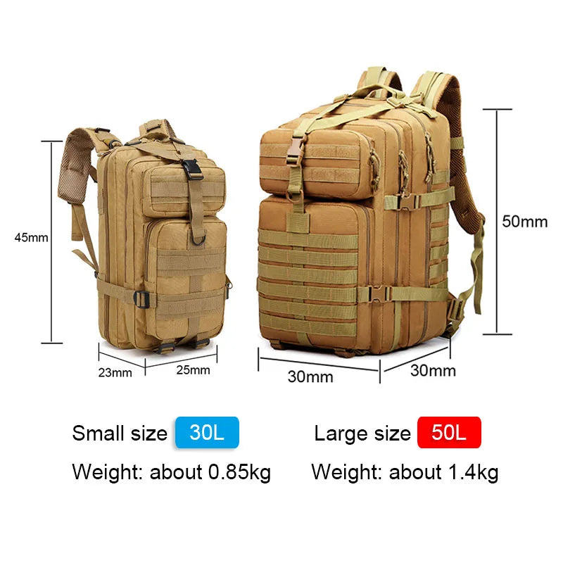 30L 50L Military Men Travel Backpack